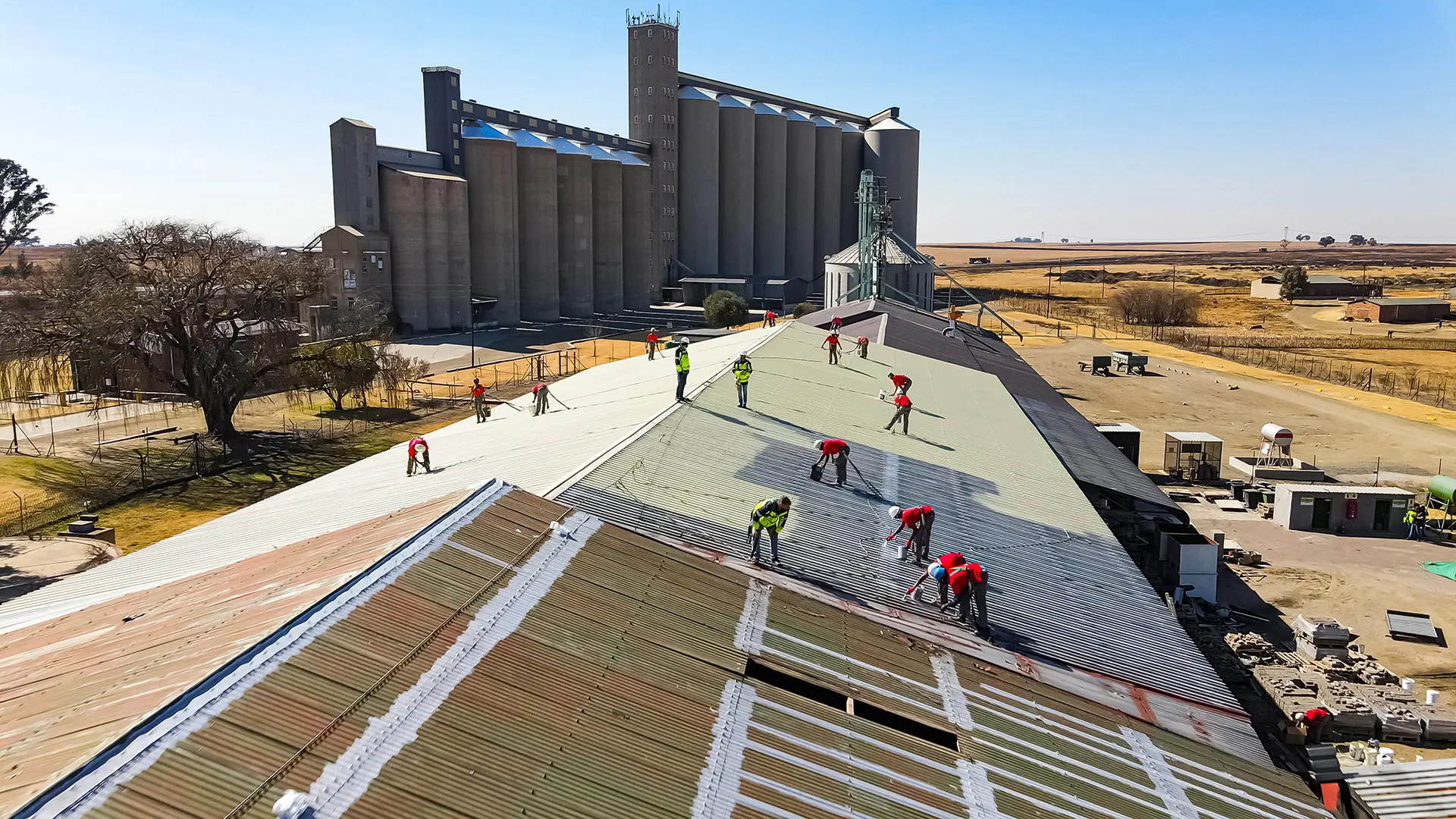 Industrial roofing long-term maintenance project in Johannesburg